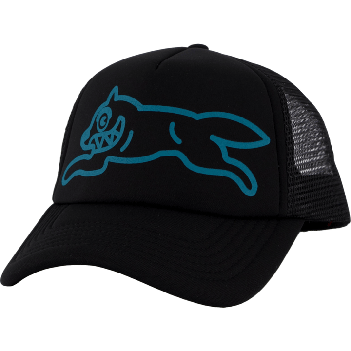 Running Dog Trucker Cap Black