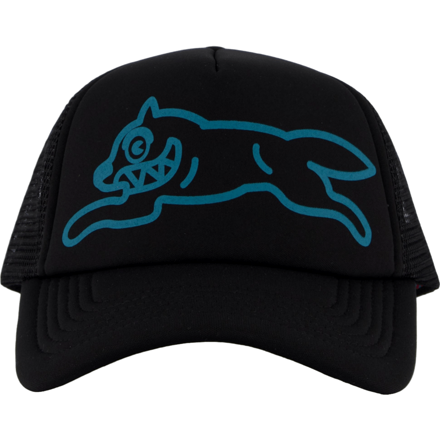 Running Dog Trucker Cap Black