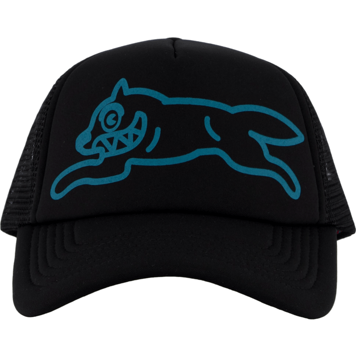 Running Dog Trucker Cap Black