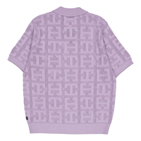 Monogram Jacquard Zip Sweater Lavendel