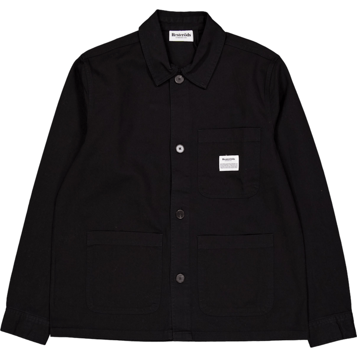 Twill Overshirt 09 Black