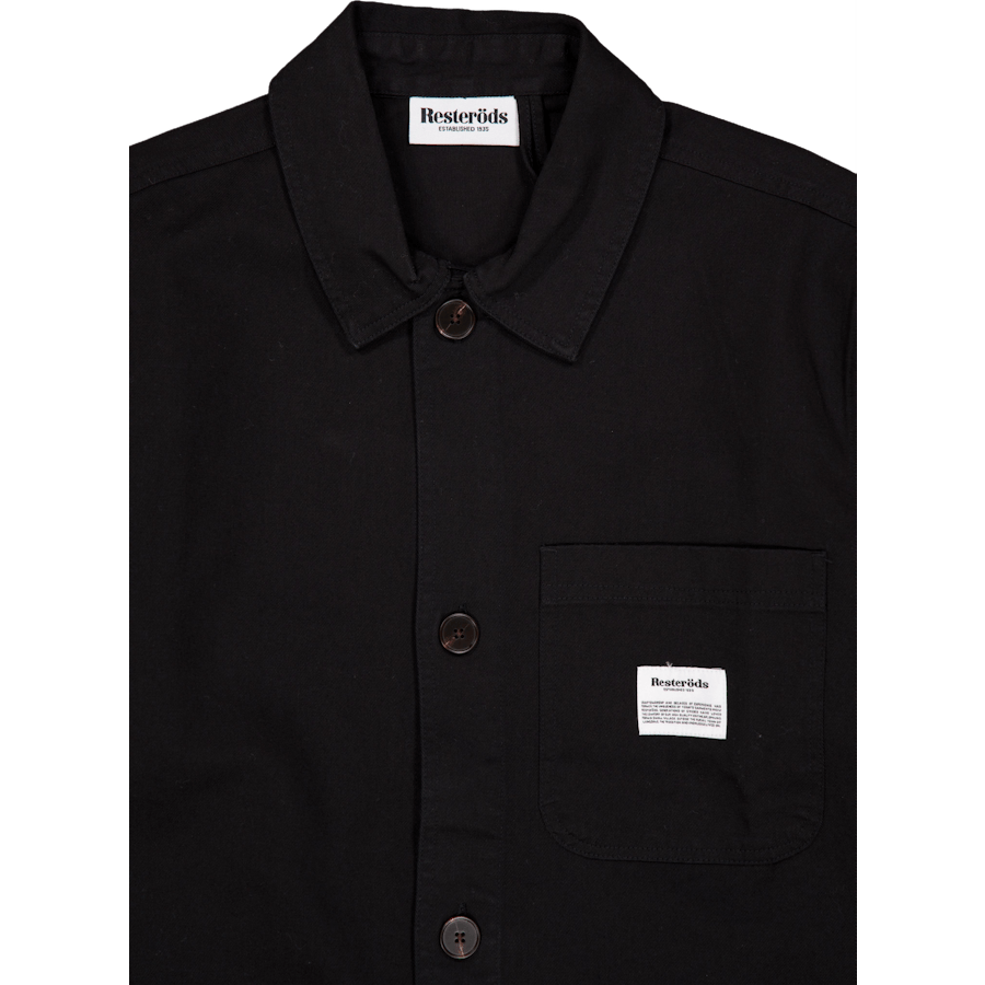 Twill Overshirt 09 Black