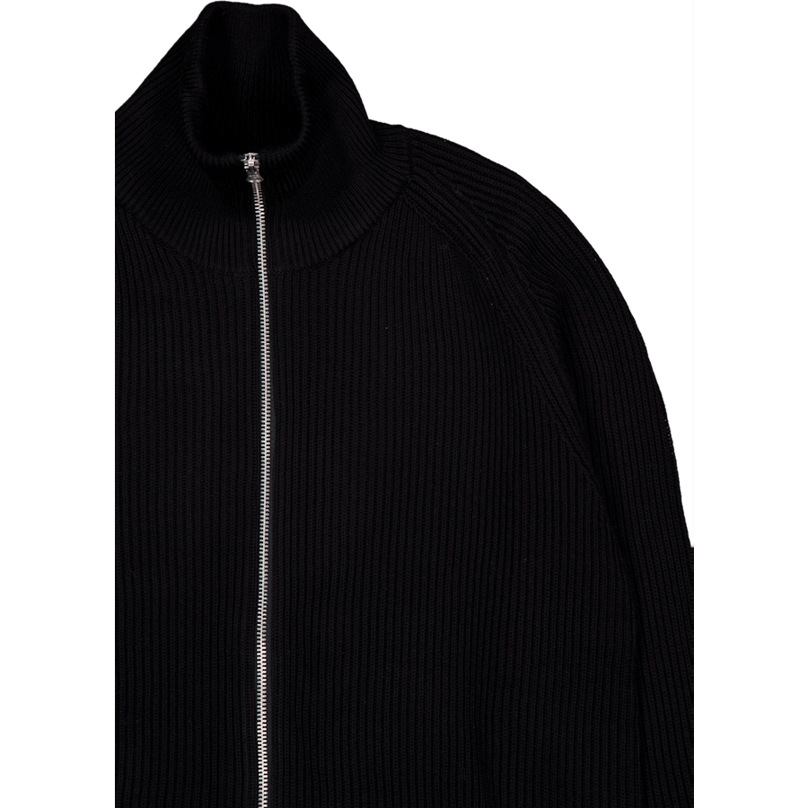 Knit Fullzip 09 Black