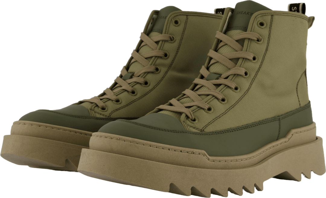 Kamiki High U Textile Kaki Green