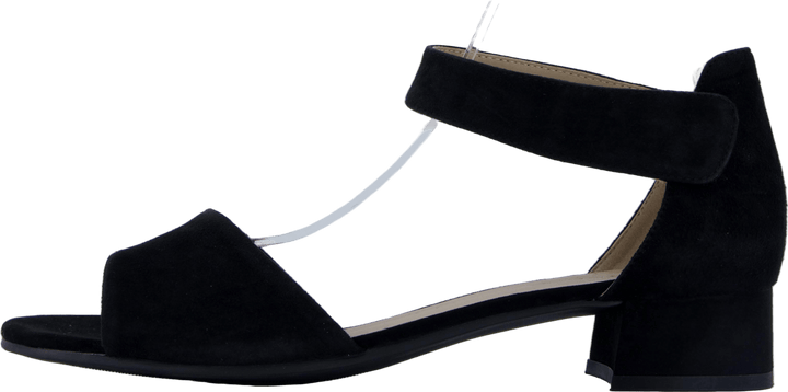Carla in pelle scamosciata nera