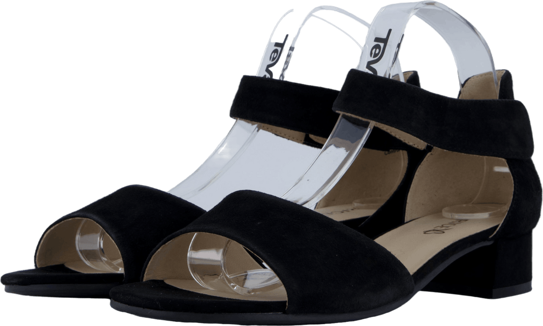 Carla in pelle scamosciata nera