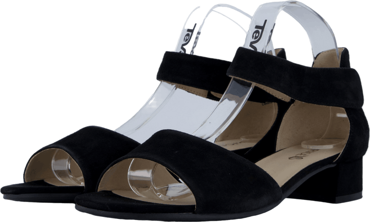 Carla in pelle scamosciata nera