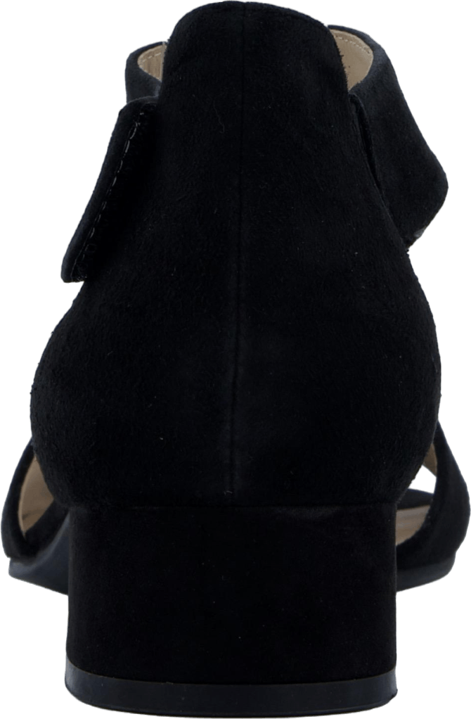 Carla in pelle scamosciata nera