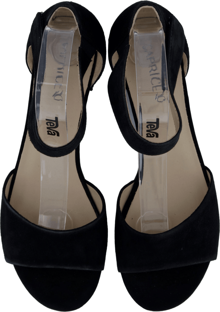 Carla in pelle scamosciata nera