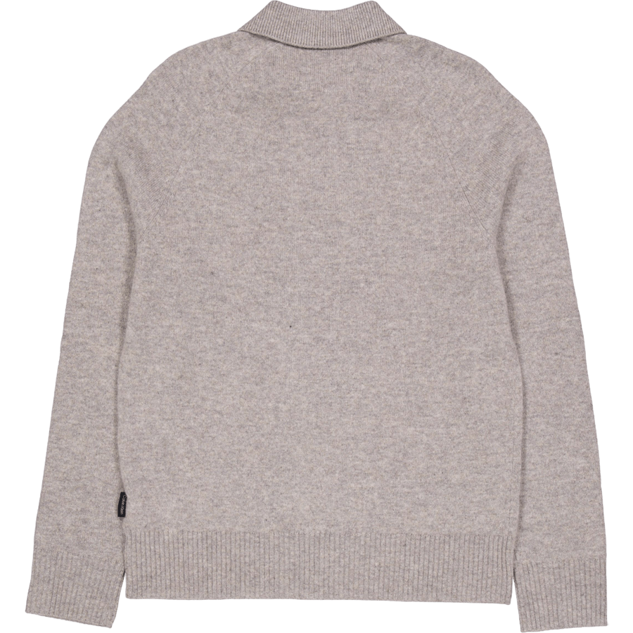 Luxury Wool Ls Polo Pkh Mid Grey Heather
