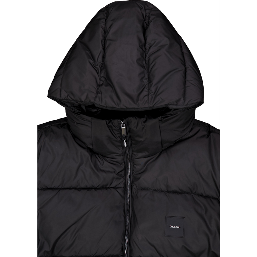 Hooded Quilt Puffer Mw Beh Ck Black