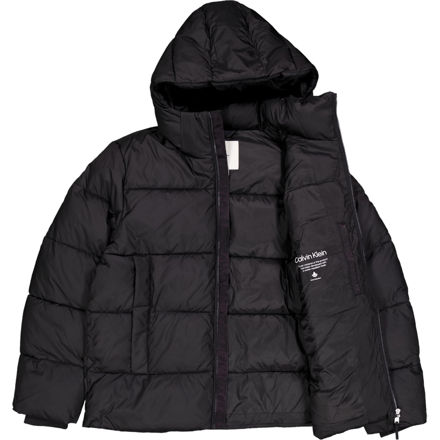 Hooded Quilt Puffer Mw Beh Ck Black
