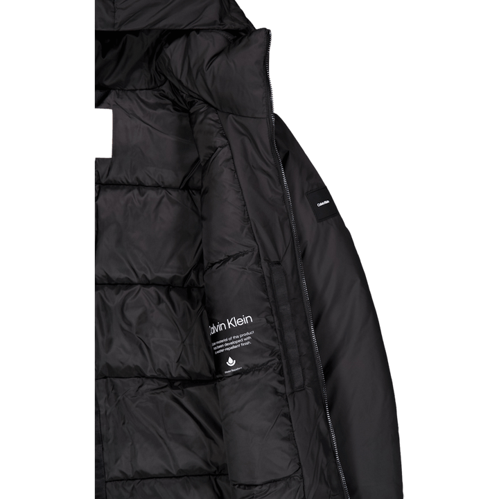 Non Quilt Padded Hooded Jacket Beh Ck Black