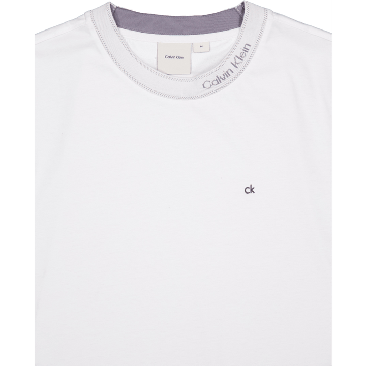 Neck Logo T-shirt Yaf Bright White