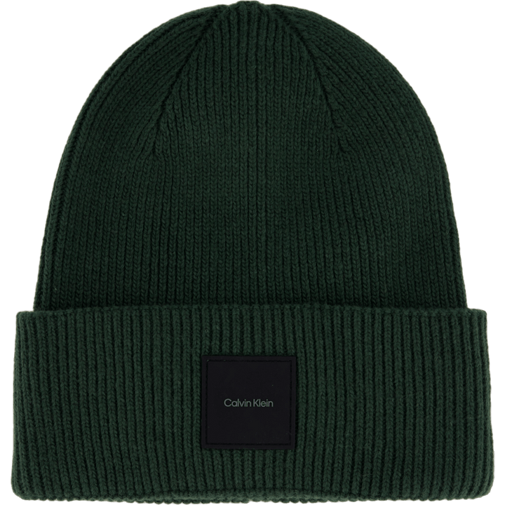 Cotton/wool Fine Rib Beanie M14 Midnight Forest