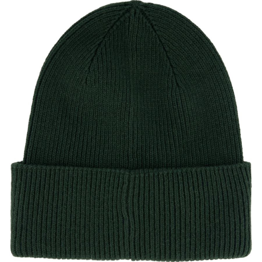 Cotton/wool Fine Rib Beanie M14 Midnight Forest