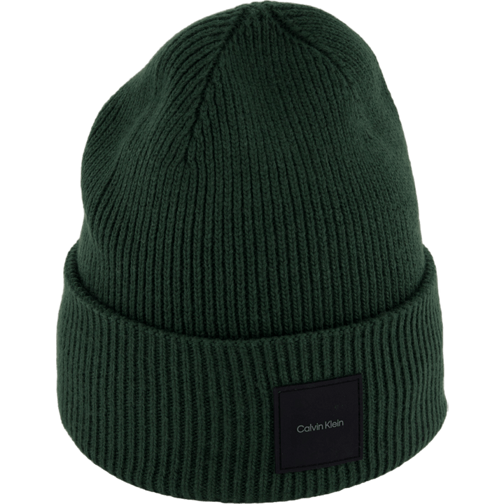 Cotton/wool Fine Rib Beanie M14 Midnight Forest