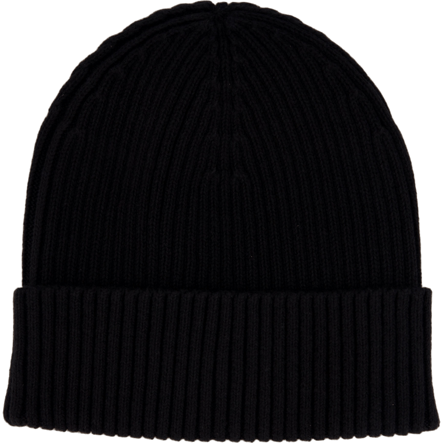 Classic Cotton Rib Beanie Beh Ck Black