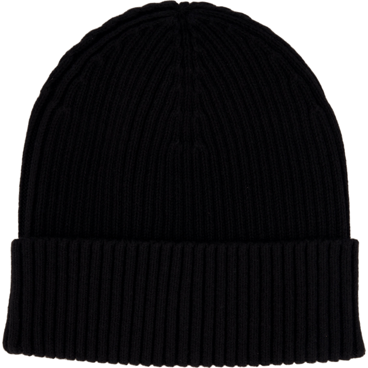 Classic Cotton Rib Beanie Beh Ck Black