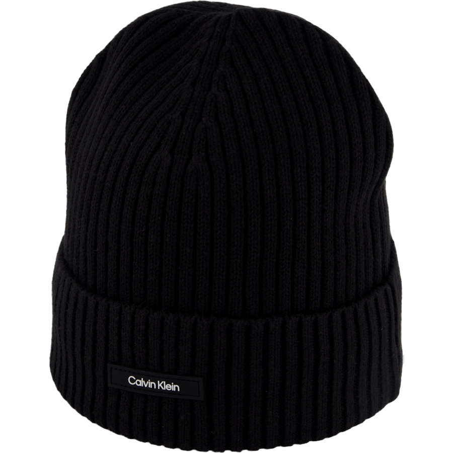 Classic Cotton Rib Beanie Beh Ck Black