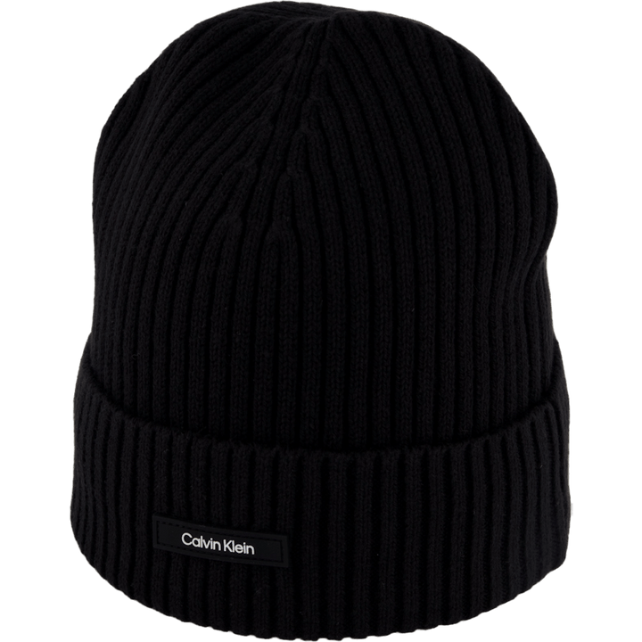 Classic Cotton Rib Beanie Beh Ck Black