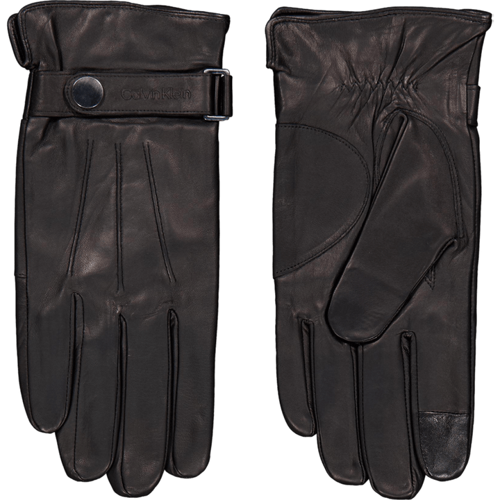 Leather Rivet Gloves Beh Ck Black