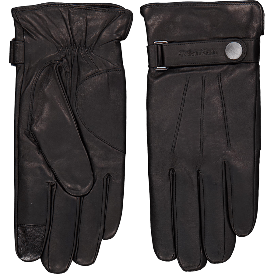 Leather Rivet Gloves Beh Ck Black