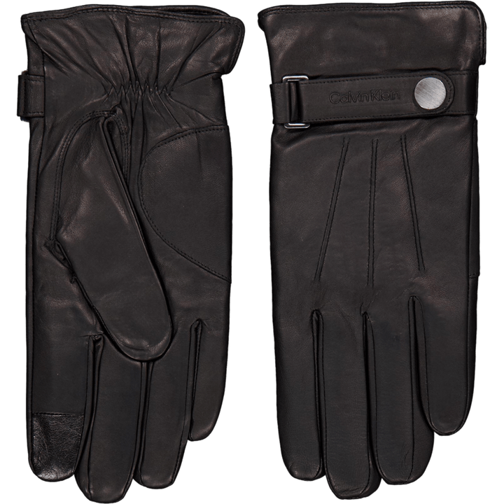 Leather Rivet Gloves Beh Ck Black
