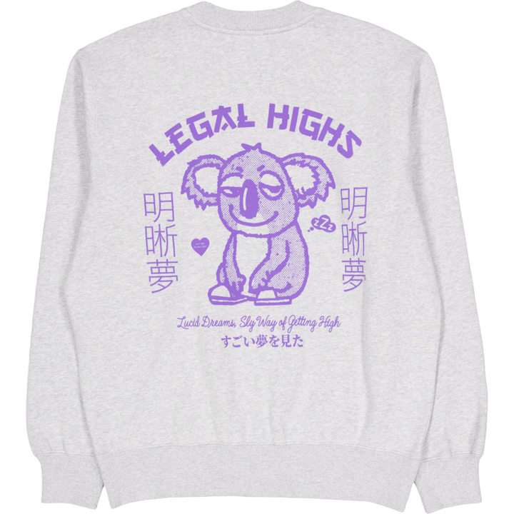 Felpa Legal Highs - Grigio Marl Grigio Marl