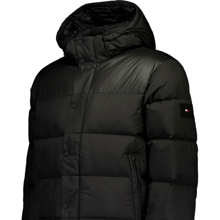 Mix Down Hooded Puffer Jacket