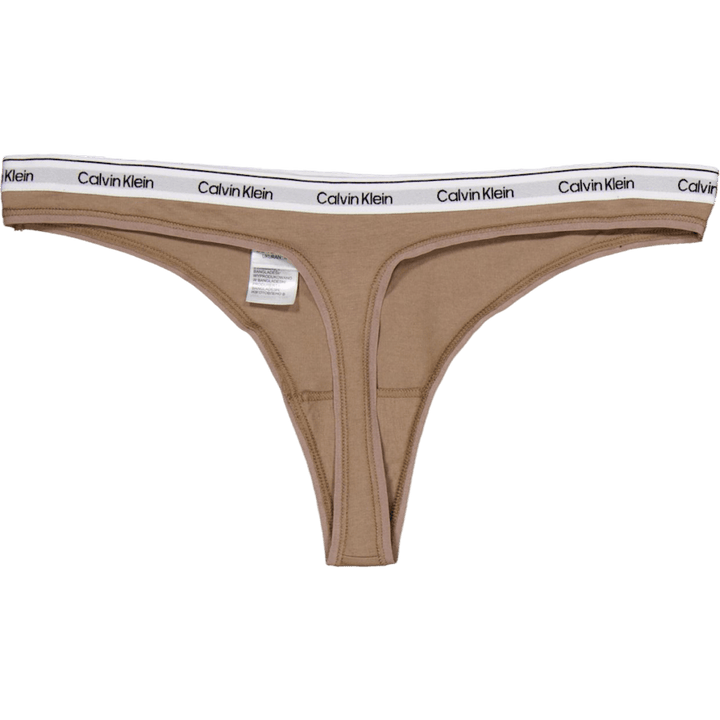 Thong 3pk Black/ Grey Heather / Café Fun