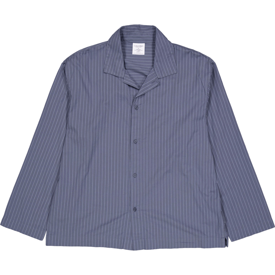 L/s Button Down Pant Set Steady Stripe Turbulence