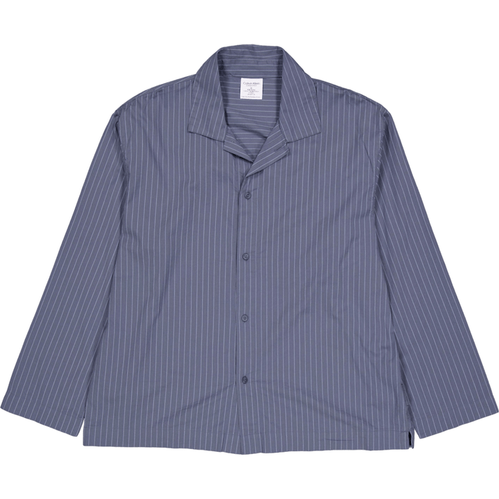 L/s Button Down Pant Set Steady Stripe Turbulence