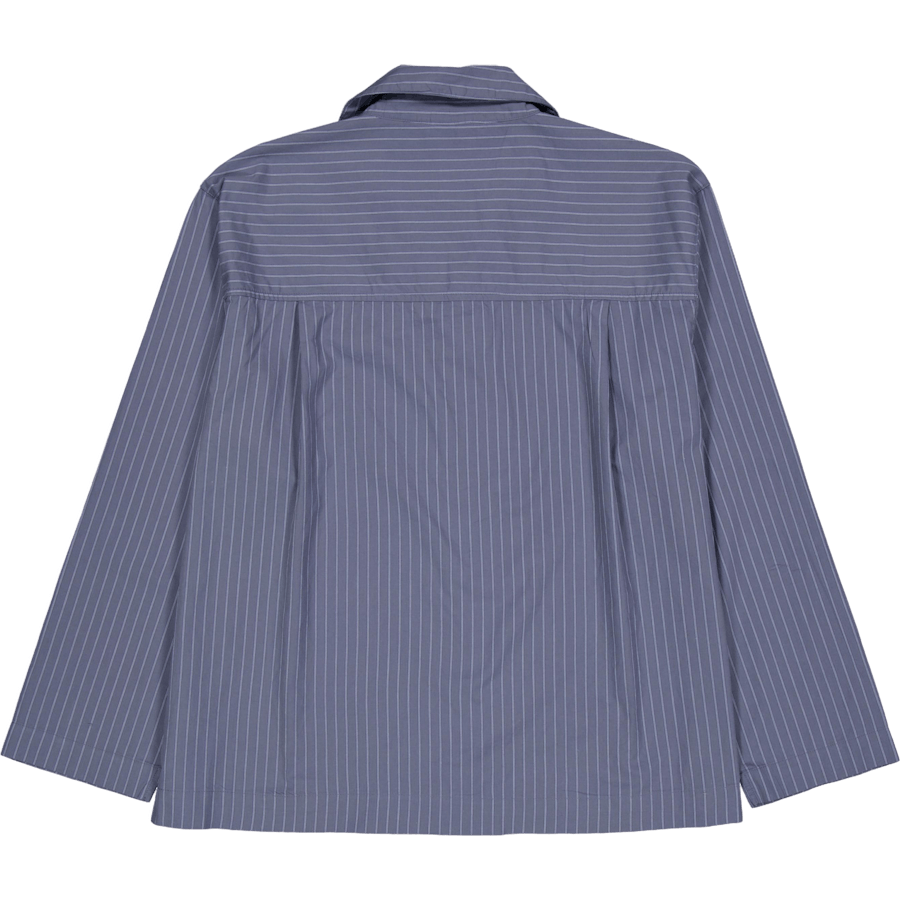 L/s Button Down Pant Set Steady Stripe Turbulence