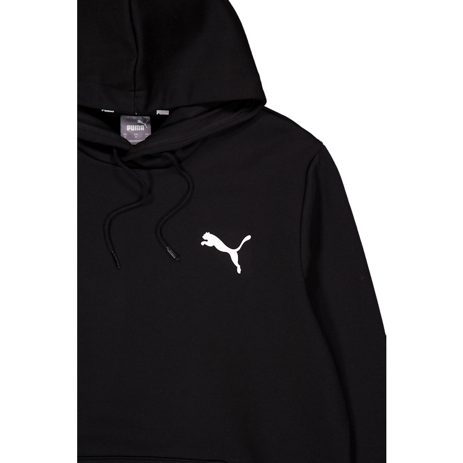 Felpa con cappuccio Ess Small Logo Fl Puma Black-cat