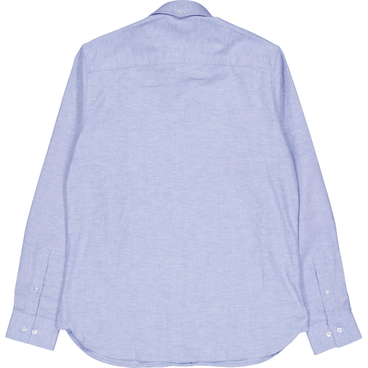 Oxford Stretch Einfarbig L/s Hellblau