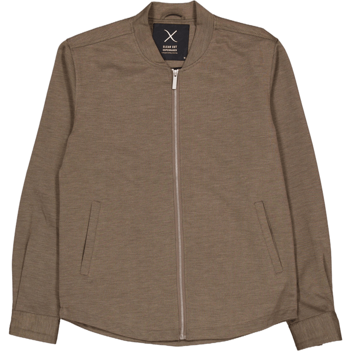 Brendon Jersey Jacke Dunkel Khaki
