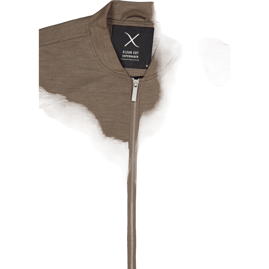 Brendon Jersey Jacke Dunkel Khaki