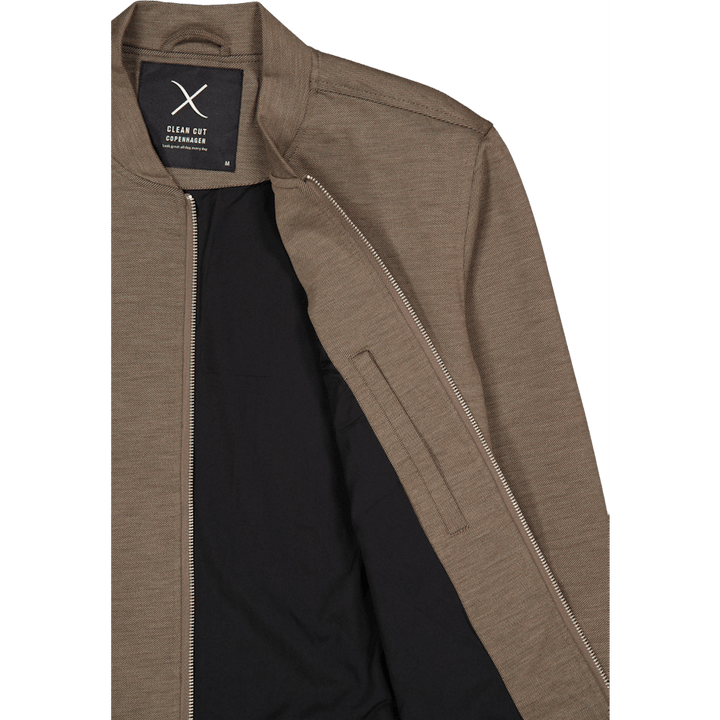 Brendon Jersey Jacke Dunkel Khaki