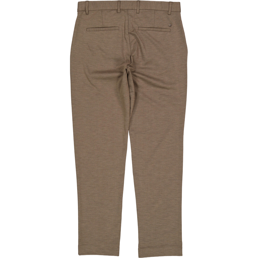 Kodaňské kalhoty Brendon Jersey Pant Dark Khaki