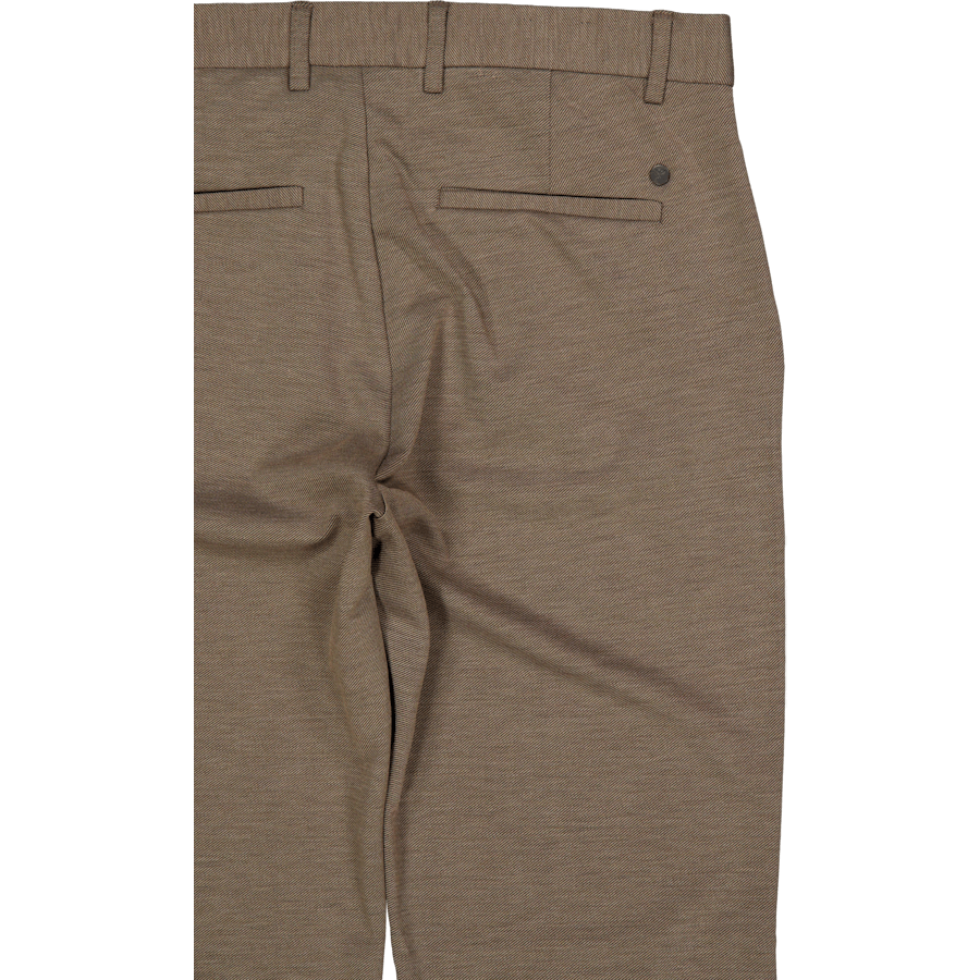 Kodaňské kalhoty Brendon Jersey Pant Dark Khaki