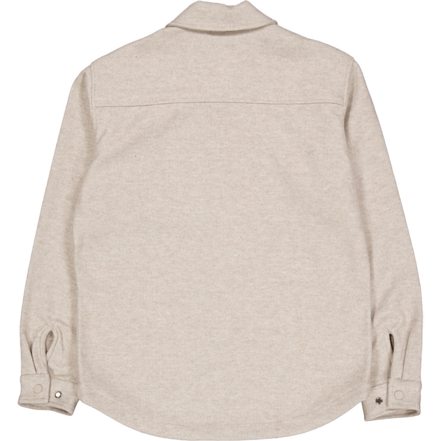 Dean Bonded Overshirt Soft Sand Melange