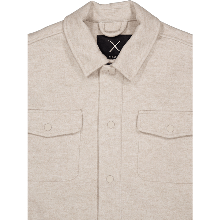Dean Bonded Overshirt Soft Sand Melange