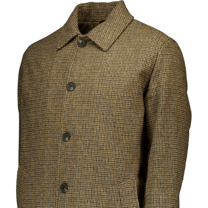 Carlos Check Coat Dark Khaki/deep Green Check