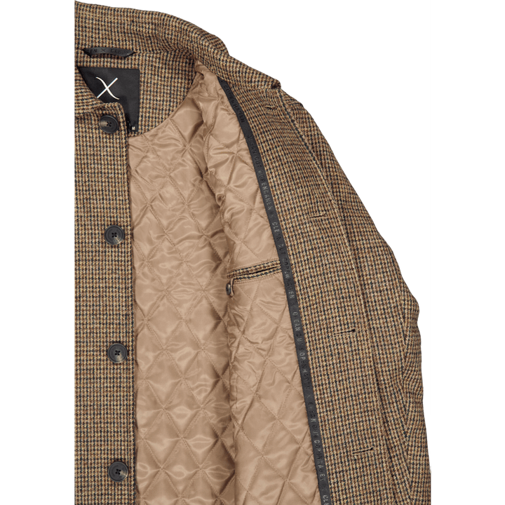 Carlos Check Coat Dark Khaki/deep Green Check