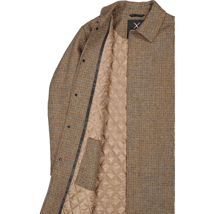 Carlos Check Coat Dark Khaki/deep Green Check