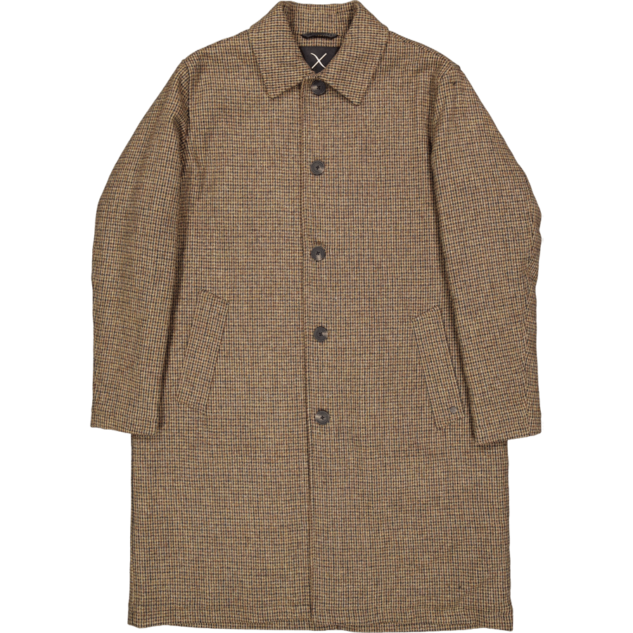 Carlos Check Coat Dark Khaki/deep Green Check