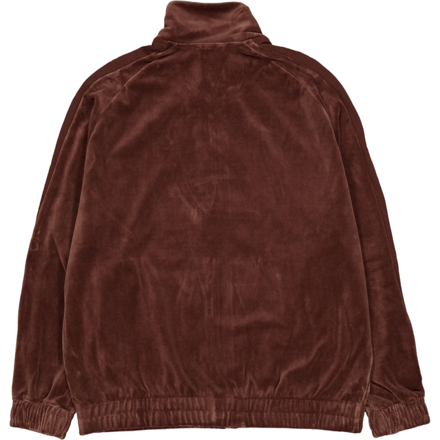 T7 Giacca da pista oversize in velluto marrone