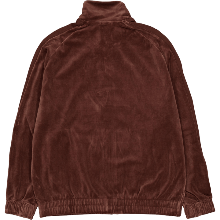 T7 Giacca da pista oversize in velluto marrone