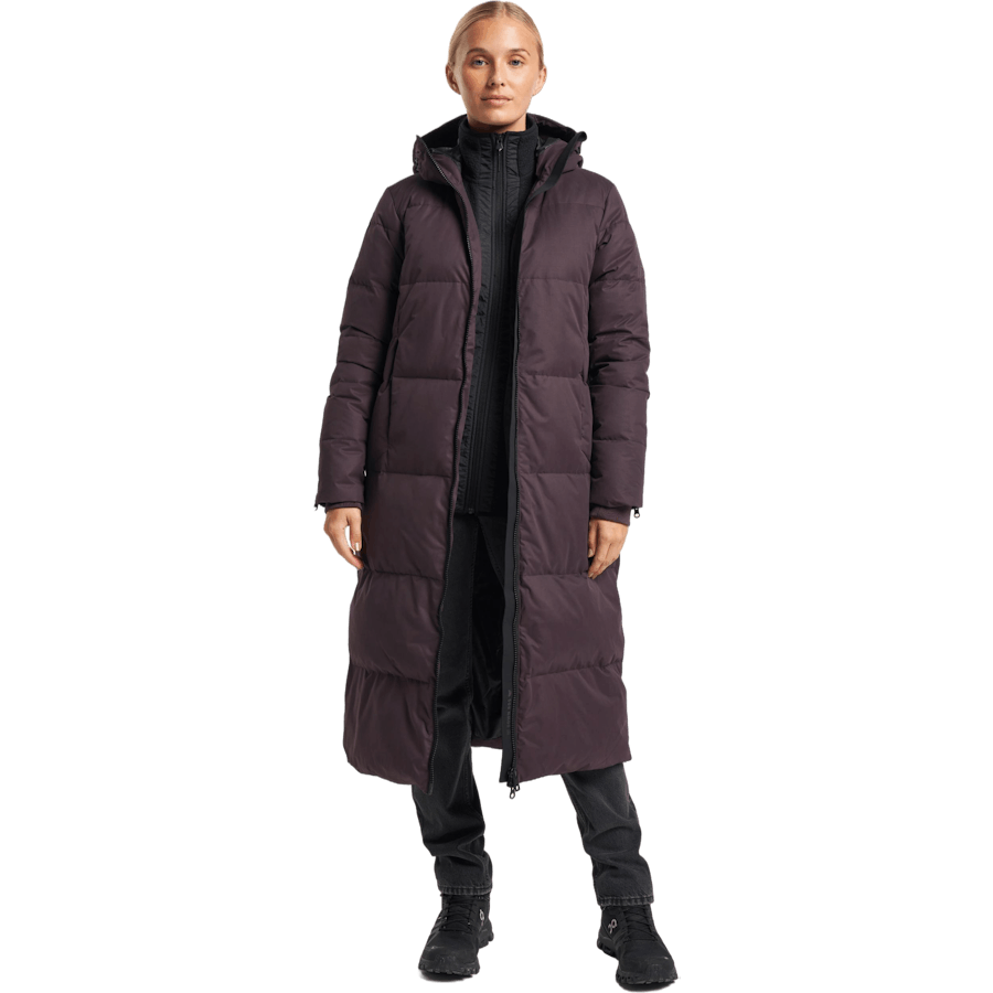 Shanna 2.0 Péřový kabát dámský Aubergine